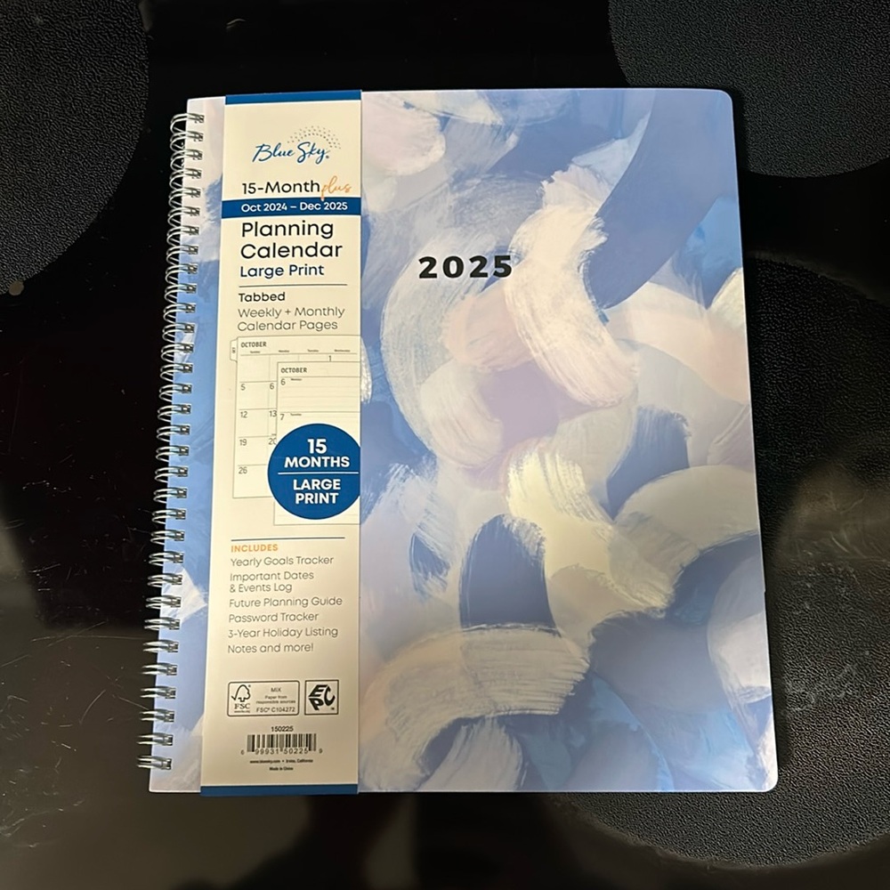 Brand New, Blue Sky 2025 Calendar
